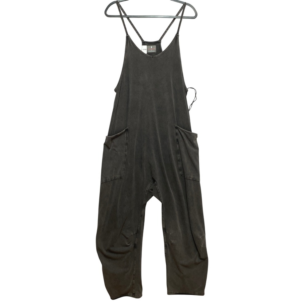 FP Movement Jumpsuit Womens XS Charcoal Hot Shot One Piece Mineral Wash Pockets